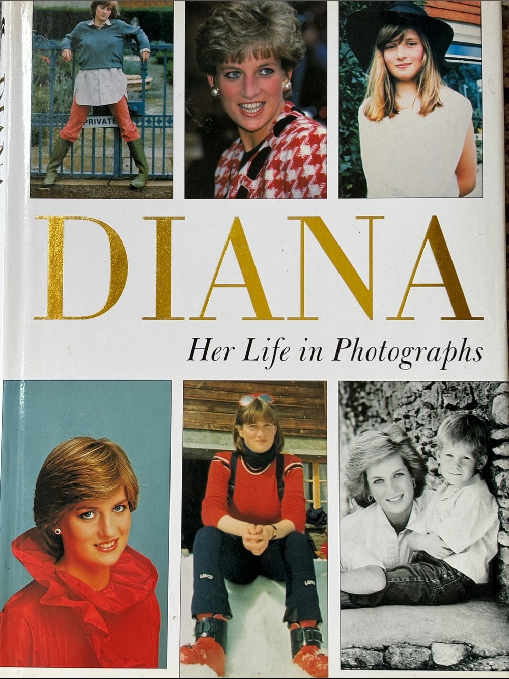 Diana Her Life in Photographs - White & Gold Cover